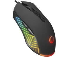 Pelė Myszka žaidimams Rampage Spear V2 su laidu 12800 dpi optinė juoda