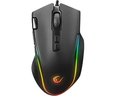 Pelė žaidimams Rampage SMX-G72 GREEDY. 8 klavišai. dvigubo paspaudimo ratukas. RGB apšvietimas. makro programuojama