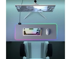 Pelės kilimėlis Rampage Pulsar RGB XL (MP-22) Pilkas 300x800x3mm RGB LED Gaming