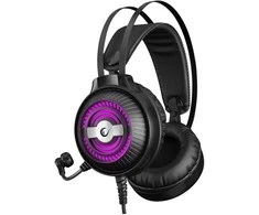 Rampage RM-K29 THUNDER juodos žaidimų ausinės su mikrofonu. 2F 1M garso skirstytuvas