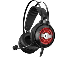 Rampage RM-K29 THUNDER juodos žaidimų ausinės su mikrofonu. 2F 1M garso skirstytuvas