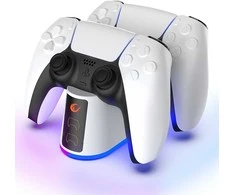 Rampage RP-PS5 PlayStation 5 greito įkrovimo stotelė su RGB apšvietimu