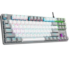 Klaviatūra Rampage Snug RGB KRGD Raudona szaro-balta