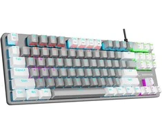 Klaviatūra Rampage Snug RGB KRGD Raudona balta ir-pilka