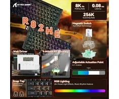 Žaidimų klaviatūra Attack Shark R82HE juoda