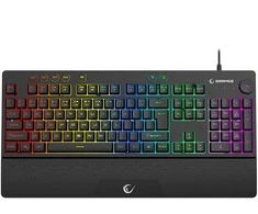 Klaviatūra Rampage Simula RGB juoda