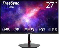 Žaidimų monitorius Rampage RAVEN RV27R240F 27" 240Hz 1ms IPS FHD Freesync/G-Sync plokščias