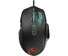 Pelė žaidimams Rampage SMX-G38 CLAW. USB. 8 klavišai. 7200 dpi. RGB LED. 2 nuimami magnetiniai šoniniai klavišai