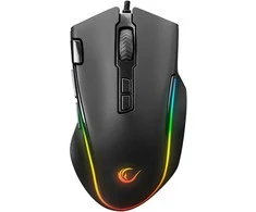 Pelė žaidimams Rampage SMX-G72 GREEDY. 8 klavišai. dvigubo paspaudimo ratukas. RGB apšvietimas. makro programuojama