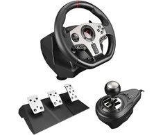 Žaidimų vairas RAMPAGE V902 PC. 3 pedalai - Rankinis bėgių perjungimas