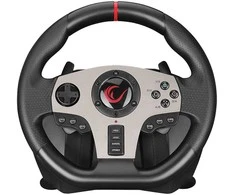 Žaidimų vairas RAMPAGE V902 PC. 3 pedalai - Rankinis bėgių perjungimas