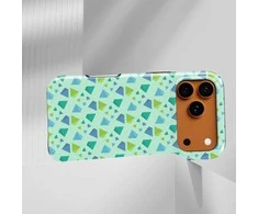 Voltuna Dėklas „Aqua Triangle Scatter“ su MagSafe Apple iPhone 13-17 modeliams