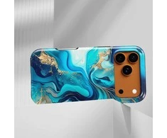 Voltuna Dėklas „Arctic Crystal Currents“ su MagSafe Apple iPhone 13-17 modeliams