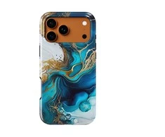 Voltuna Dėklas „Baltas Gold Ocean Veins“ su MagSafe Apple iPhone 13-17 modeliams