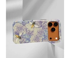 Voltuna Dėklas „Bees on Lavender Dreams“ su MagSafe Apple iPhone 13-17 modeliams