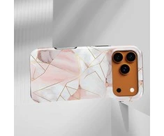 Voltuna Dėklas „Blush Marble Shards“ su MagSafe Apple iPhone 13-17 modeliams