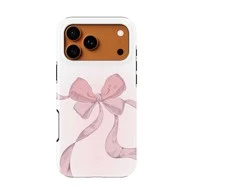 Voltuna Dėklas „Blush Velvet Bow“ su MagSafe Apple iPhone 13-17 modeliams