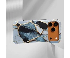 Voltuna Dėklas „Broken Stone Gold Inlay“ su MagSafe Apple iPhone 13-17 modeliams