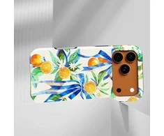 Voltuna Dėklas „Citrusinių Kaspinų Džiazas“ su MagSafe Apple iPhone 13-17 modeliams