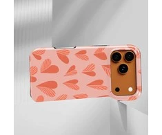 Voltuna Dėklas „Coral Leaf Drops“ su MagSafe Apple iPhone 13-17 modeliams