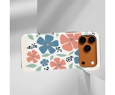 Voltuna Dėklas „Coral &amp; Mėlyna Blooms“ su MagSafe Apple iPhone 13-17 modeliams