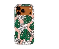Voltuna Dėklas „Coral Monstera Mix“ su MagSafe Apple iPhone 13-17 modeliams