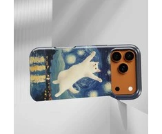 Voltuna Dėklas „Cosmic Leap Feline“ su MagSafe Apple iPhone 13-17 modeliams