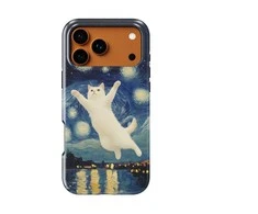 Voltuna Dėklas „Cosmic Leap Feline“ su MagSafe Apple iPhone 13-17 modeliams