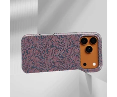 Voltuna Dėklas „Crimson Maze Pattern“ su MagSafe Apple iPhone 13-17 modeliams