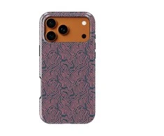 Voltuna Dėklas „Crimson Maze Pattern“ su MagSafe Apple iPhone 13-17 modeliams