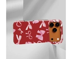 Voltuna Dėklas „Crimson Ribbon Fantasy“ su MagSafe Apple iPhone 13-17 modeliams