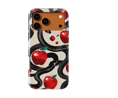 Voltuna Dėklas „Crimson Snake Temptation“ su MagSafe Apple iPhone 13-17 modeliams