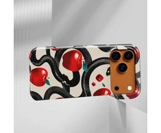 Voltuna Dėklas „Crimson Snake Temptation“ su MagSafe Apple iPhone 13-17 modeliams