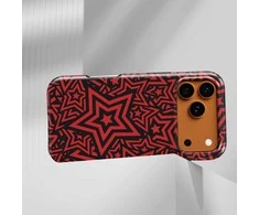 Voltuna Dėklas „Crimson Starburst“ su MagSafe Apple iPhone 13-17 modeliams