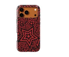 Voltuna Dėklas „Crimson Starburst“ su MagSafe Apple iPhone 13-17 modeliams