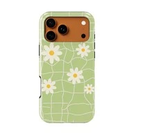 Voltuna Dėklas „Daisy Dream Grid“ su MagSafe Apple iPhone 13-17 modeliams