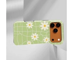 Voltuna Dėklas „Daisy Dream Grid“ su MagSafe Apple iPhone 13-17 modeliams