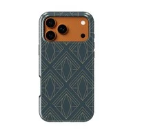 Voltuna Dėklas „Deep Teal Diamond Luxe“ su MagSafe Apple iPhone 13-17 modeliams
