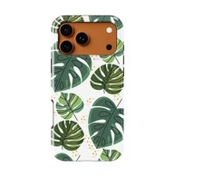 Voltuna Dėklas „Diamond Monstera Pattern“ su MagSafe Apple iPhone 13-17 modeliams