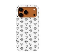 Voltuna Dėklas „Diamond Sketch Repeat“ su MagSafe Apple iPhone 13-17 modeliams