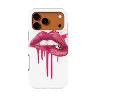 Voltuna Dėklas „Dripping Raudona Lips“ su MagSafe Apple iPhone 13-17 modeliams