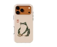 Voltuna Dėklas „Emerald Calligraphy Frog“ su MagSafe Apple iPhone 13-17 modeliams