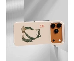 Voltuna Dėklas „Emerald Calligraphy Frog“ su MagSafe Apple iPhone 13-17 modeliams