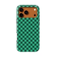 Voltuna Dėklas „Emerald Checkerboard“ su MagSafe Apple iPhone 13-17 modeliams