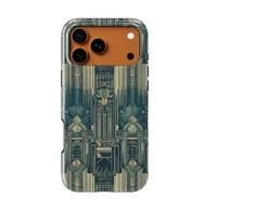 Voltuna Dėklas „Emerald Deco Towers“ su MagSafe Apple iPhone 13-17 modeliams
