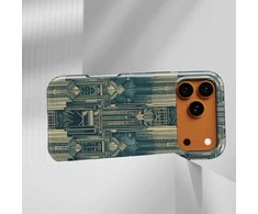 Voltuna Dėklas „Emerald Deco Towers“ su MagSafe Apple iPhone 13-17 modeliams