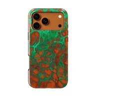 Voltuna Dėklas „Emerald Fire Veins“ su MagSafe Apple iPhone 13-17 modeliams
