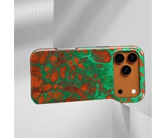 Voltuna Dėklas „Emerald Fire Veins“ su MagSafe Apple iPhone 13-17 modeliams