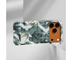 Voltuna Dėklas „Emerald Frost Mosaic“ su MagSafe Apple iPhone 13-17 modeliams