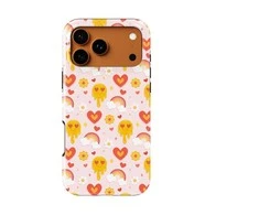 Voltuna Dėklas „Emoji Love Glow“ su MagSafe Apple iPhone 13-17 modeliams